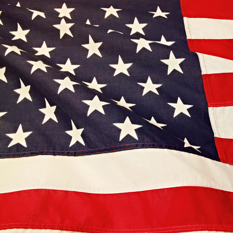 An American flag.